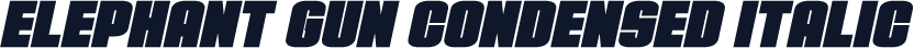 Elephant Gun Condensed Italic