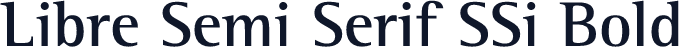 Libre Semi Serif SSi Bold