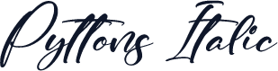 Pyttons Italic