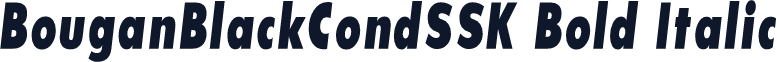 BouganBlackCondSSK Bold Italic