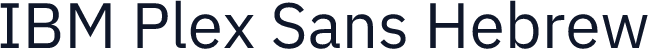 IBM Plex Sans Hebrew