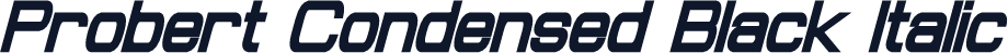 Probert Condensed Black Italic