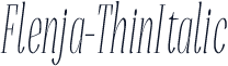 Flenja-ThinItalic