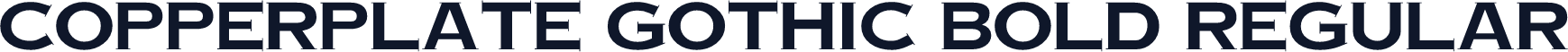 Copperplate Gothic Bold Regular