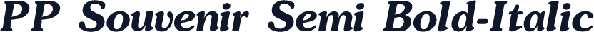 PP Souvenir Semi Bold-Italic