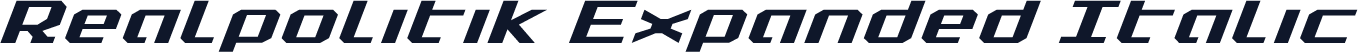 Realpolitik Expanded Italic
