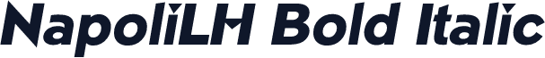 NapoliLH Bold Italic