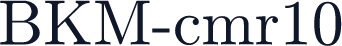 BKM-cmr10