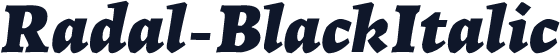 Radal-BlackItalic