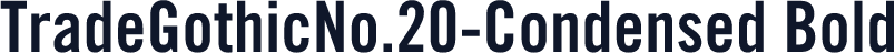 TradeGothicNo.20-Condensed Bold