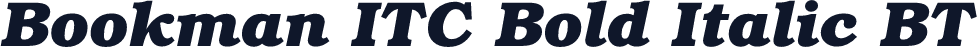 Bookman ITC Bold Italic BT