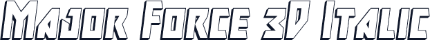 Major Force 3D Italic