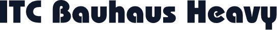 ITC Bauhaus Heavy
