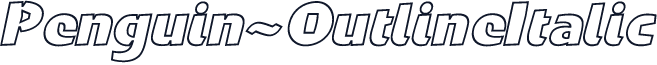 Penguin-OutlineItalic
