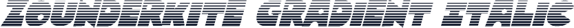 Zounderkite Gradient Italic