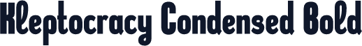 Kleptocracy Condensed Bold