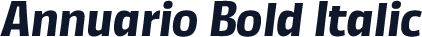 Annuario Bold Italic