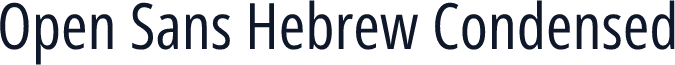 Open Sans Hebrew Condensed