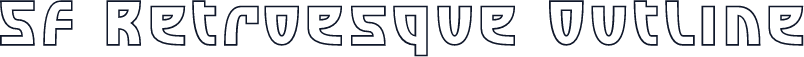 SF Retroesque Outline