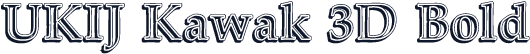 UKIJ Kawak 3D Bold