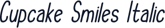 Cupcake Smiles Italic
