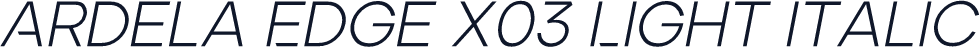 Ardela Edge X03 Light Italic