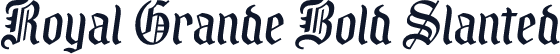 Royal Grande Bold Slanted
