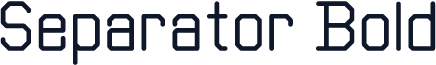 Separator Bold