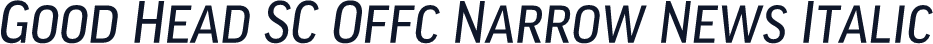 Good Head SC Offc Narrow News Italic