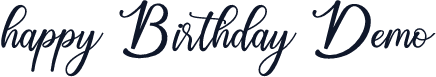 happy Birthday Demo