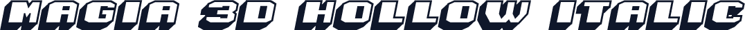 Magia 3D Hollow Italic