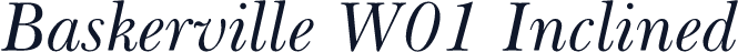 Baskerville W01 Inclined