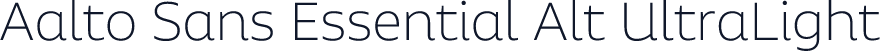 Aalto Sans Essential Alt UltraLight