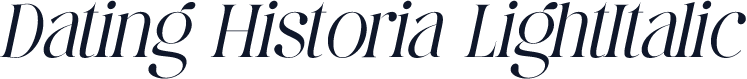 Dating Historia LightItalic