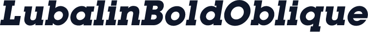 LubalinBoldOblique