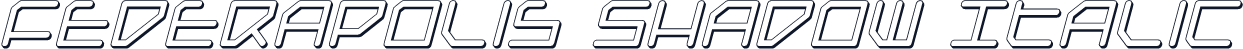 Federapolis Shadow Italic