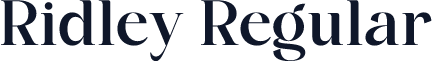 Ridley Regular