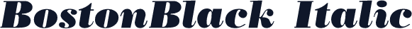 BostonBlack Italic