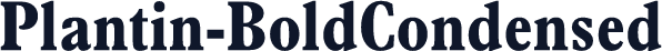 Plantin-BoldCondensed