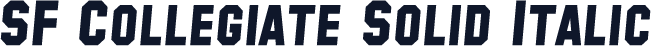 SF Collegiate Solid Italic