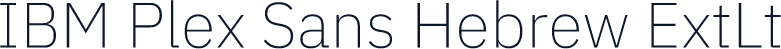 IBM Plex Sans Hebrew ExtLt