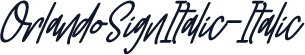 OrlandoSignItalic-Italic