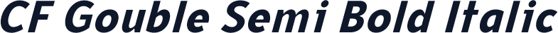 CF Gouble Semi Bold Italic