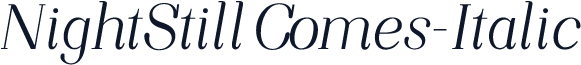 NightStillComes-Italic