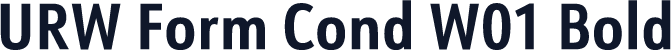 URW Form Cond W01 Bold