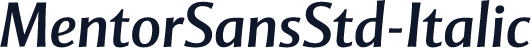 MentorSansStd-Italic