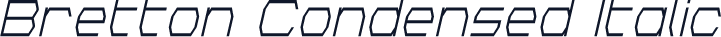 Bretton Condensed Italic
