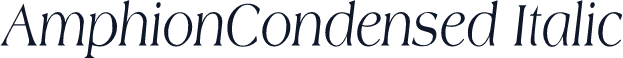 AmphionCondensed Italic