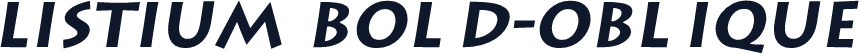 Listium Bold-Oblique