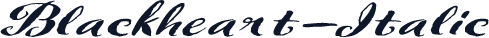 Blackheart-Italic